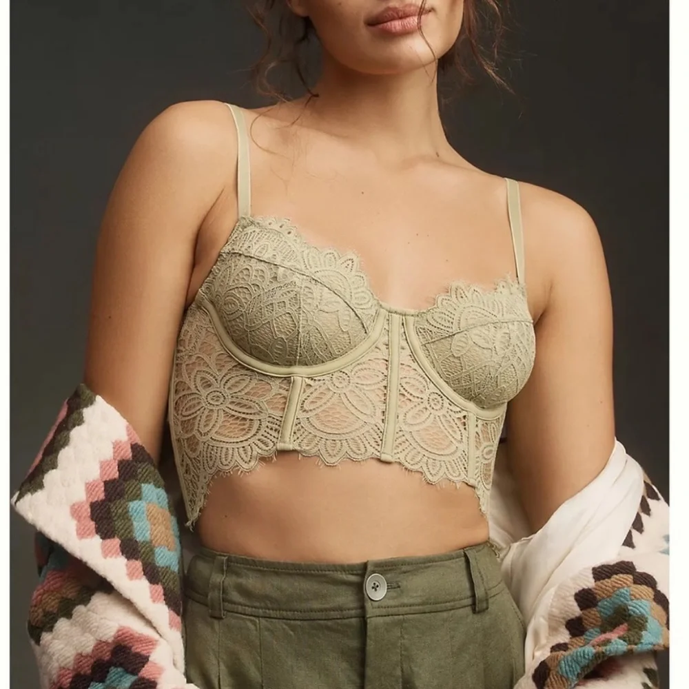 NWT Anthropologie Giselle Lace Bustier - Picture 1 of 3